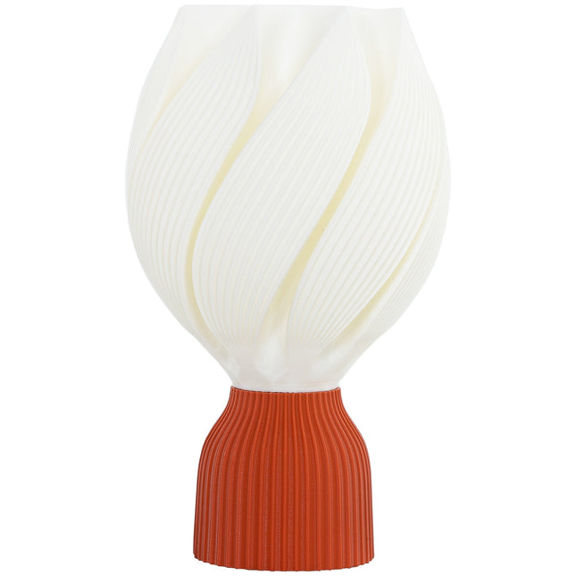 LED Table Lamp with 3D Flower Lampshade, White