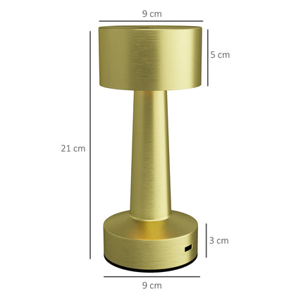 Rechargeable LED table lamp with touch switch