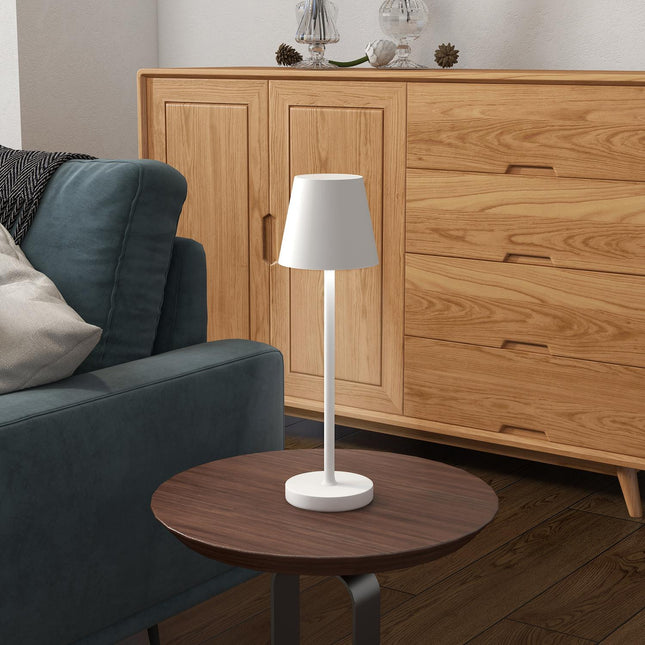 Portable Metal USB Table Lamp - Rechargeable, 3 Light Modes