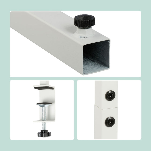 Tafelstandaard met verstelbare rails voor decoraties