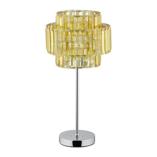 Table lamp crystal gold