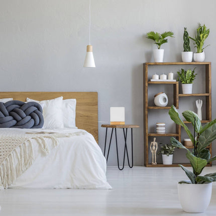 Table lamp cube shape