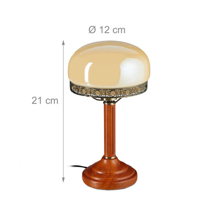 Table lamp in antique style beige