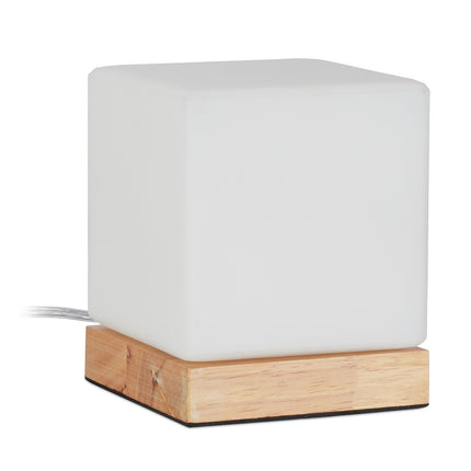Table lamp in opal glass