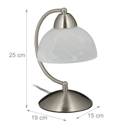 Table lamp touch function glass screen