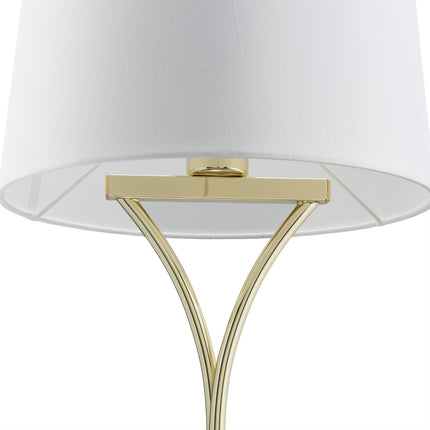 Table lamp with fabric shade