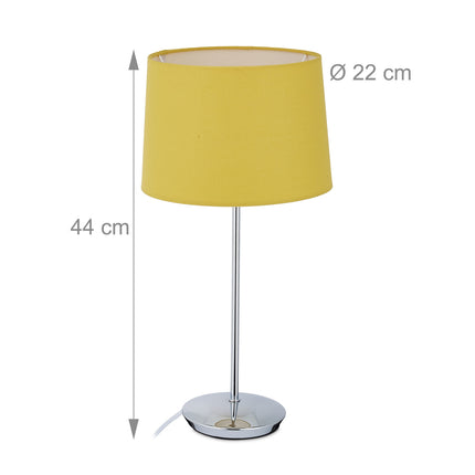 Table lamp with fabric shade