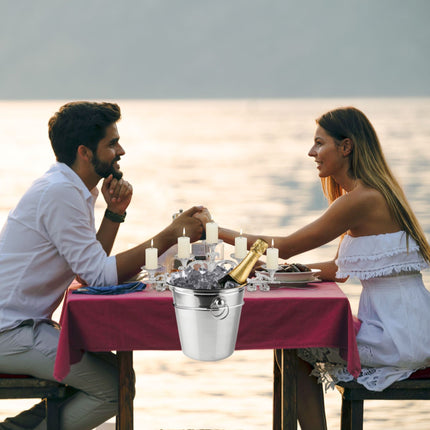 Table-mounted champagne cooler