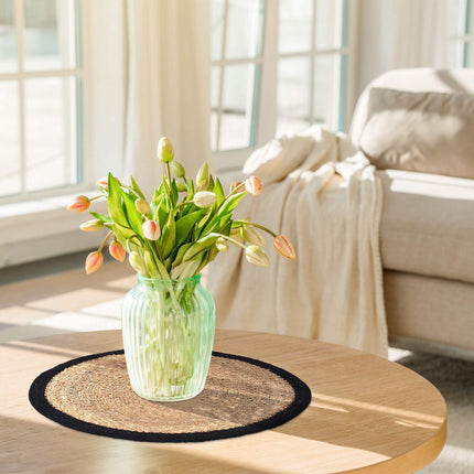 Table set 4-piece water hyacinth