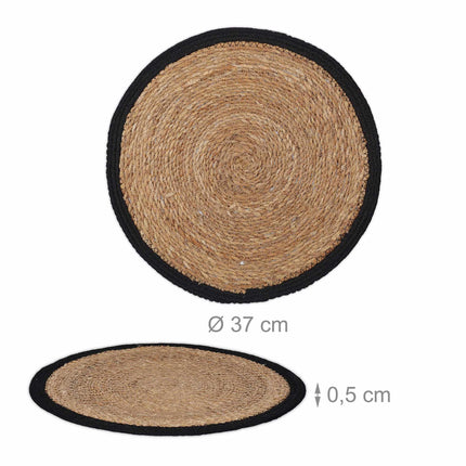 Table set 4-piece water hyacinth