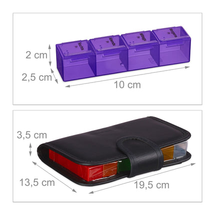 Tablet box 7 days with bag