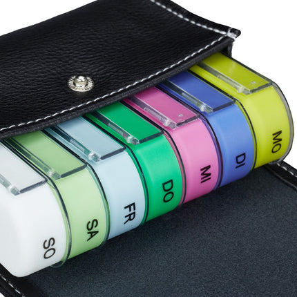 Tablet box with pocket 7 days 4 compartments