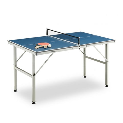 Table tennis table for indoor use in blue