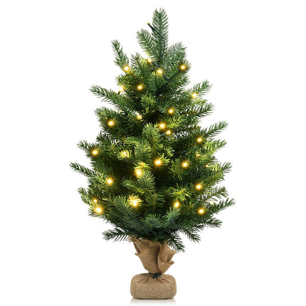 Tabletop Artificial Christmas Tree, 24-Inch, 35 LED, Timer