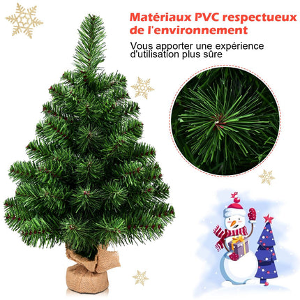 Tabletop Artificial Christmas Tree, 60 cm, Battery, 67 Branches