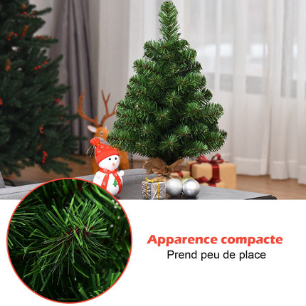 Tabletop Artificial Christmas Tree, 60 cm, Battery, 67 Branches