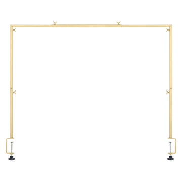 Tabletop Balloon Arch Stand With Clamps, Adjustable, Gold