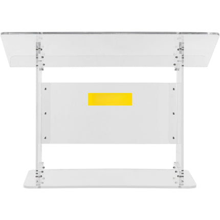 Tabletop Clear Acrylic Lectern, 19.5-Inch, Slanted Top