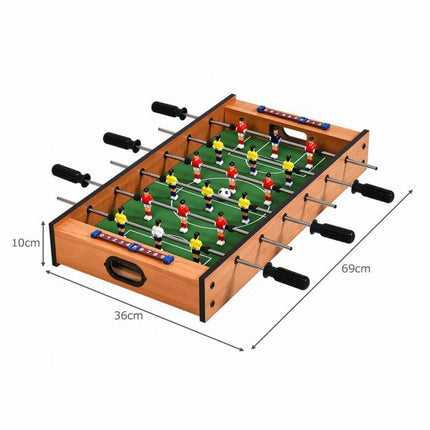 Tabletop Foosball and Air Hockey 2-in-1 Game Set