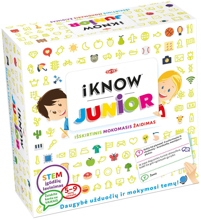 Tactic Board Game Iknow Junior (In Lithuanian Lang.)