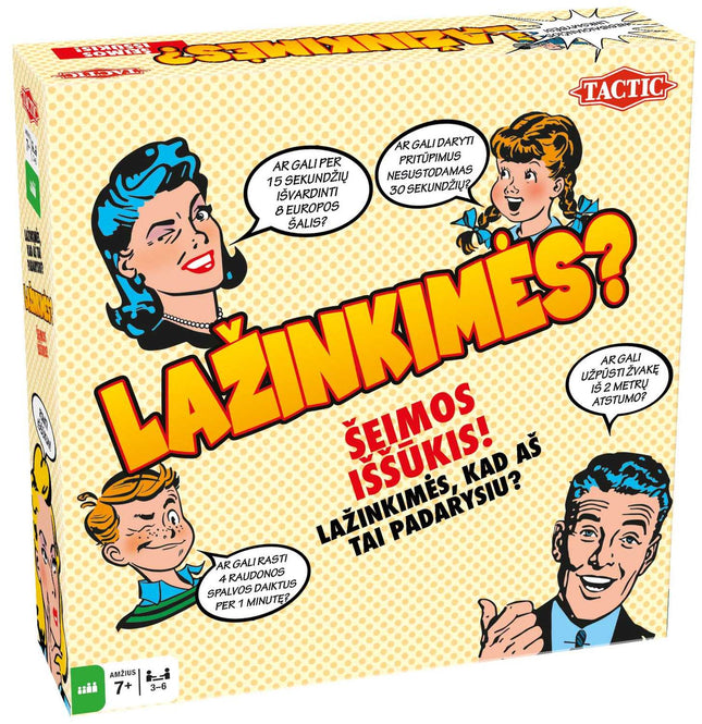 Tactic Board Game Wanna Bet? (In Lithuanian Lang.)