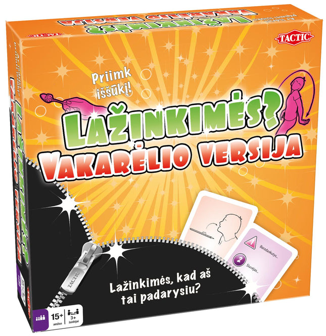 Tactic Board Game Wanna Bet? Party (In Lithuanian Lang.)