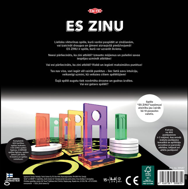 Tactic Boardgame Iknow 2.0 (In Latvian Lang.)