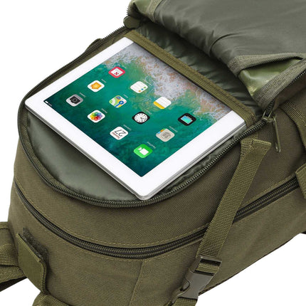 Tactical Backpack, 25L, Green, Durable Design