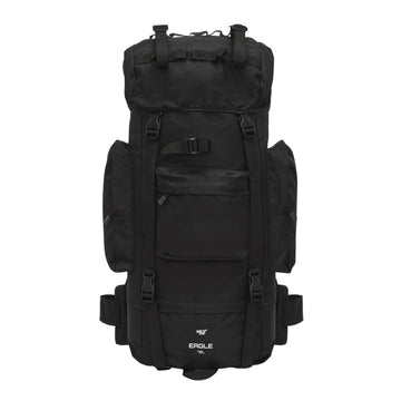 Tactical Backpack, 70L, Black, Heavy-Duty