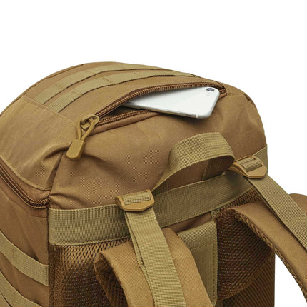 Tactical Backpack, Sand, 65L Capacity