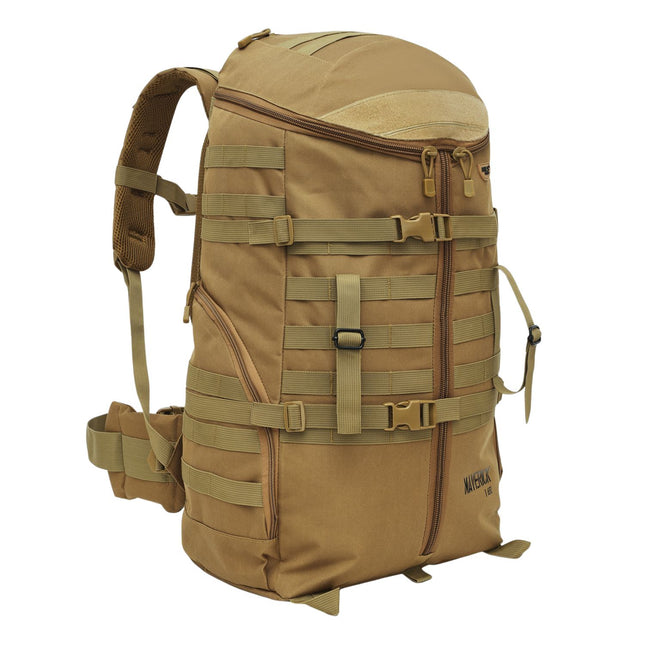 Tactical Backpack, Sand, 65L Capacity