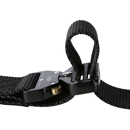 Tactical Belt, Black, 125cm, Heavy-Duty