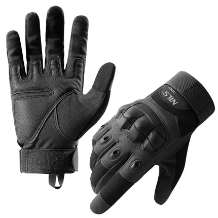 Tactical Gloves, Black, Large, Durable Protection