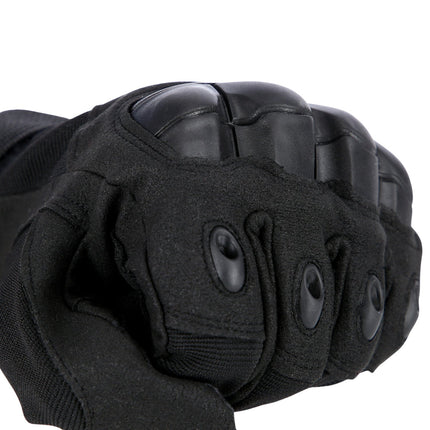 Tactical Gloves, Black, Large, Durable Protection