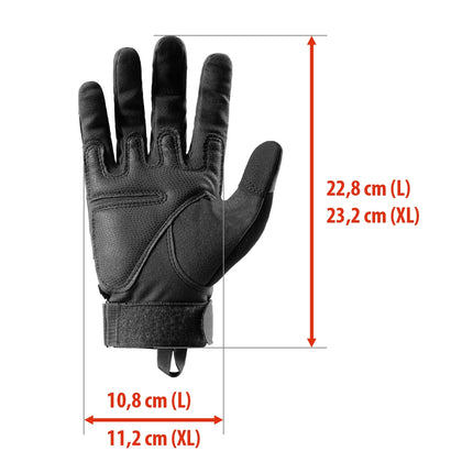 Tactical Gloves, Black, Large, Durable Protection