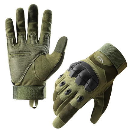 Tactical Gloves, Green, Large, Durable Material