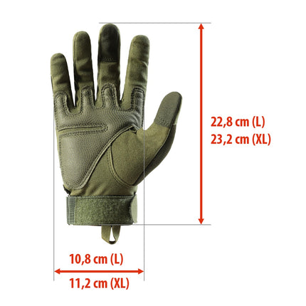 Tactical Gloves, Green, Large, Durable Material