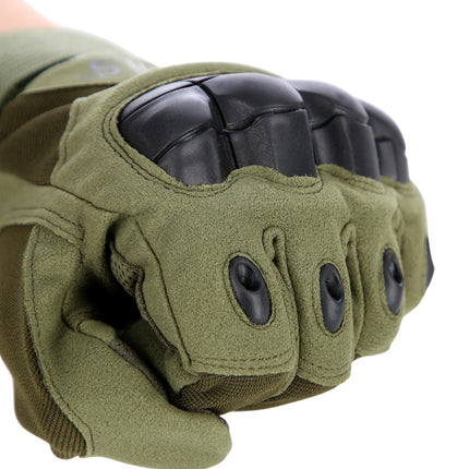 Tactical Gloves, Green, XL, Durable Protection