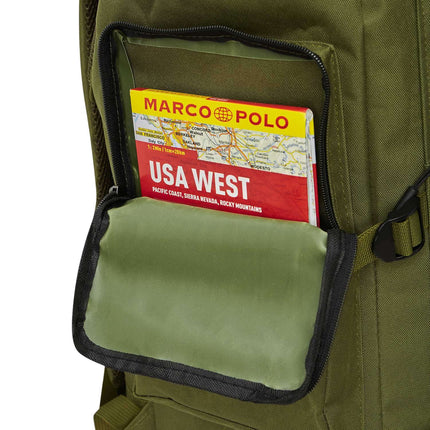 Tactical Green Backpack, 100L Capacity