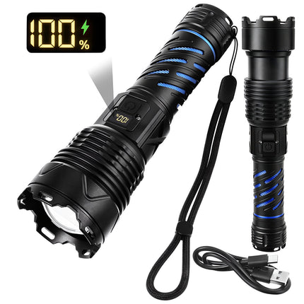 Tactical LED Flashlight 1500lm, Rechargeable, Waterproof