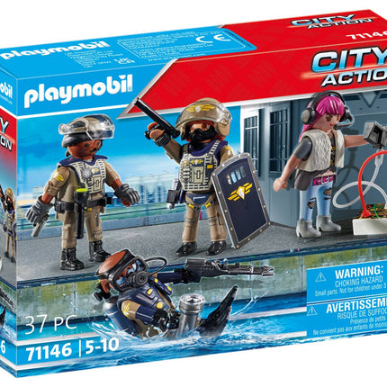 Tactical Unit Figure Set for City Action Playtime, 6 Pieces