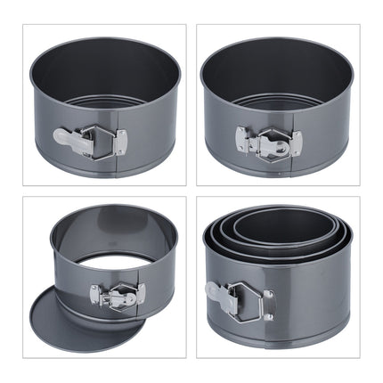 Tall Round Springform Pan Set – Heat Resistant, Non-Stick