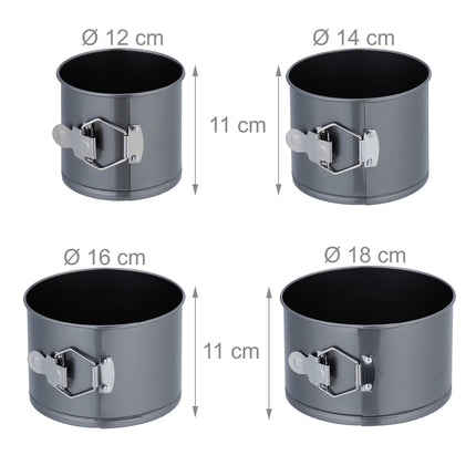 Tall Round Springform Pan Set – Heat Resistant, Non-Stick