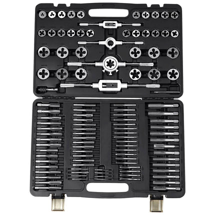 Tap and Die Set, 110-Piece Metric M2–M18, Case