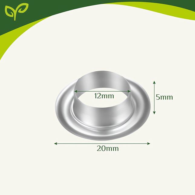 Tarpaulin eyelet set 12mm 100pcs Gardlov 25811