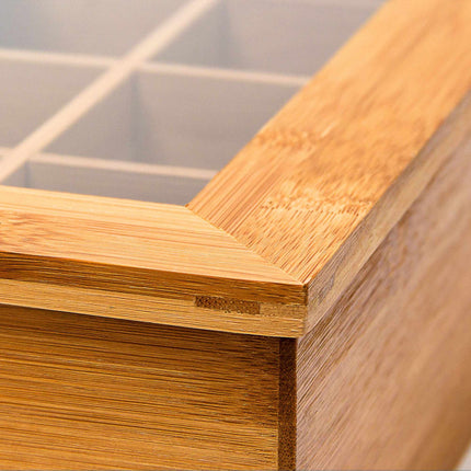 Tea box Bamboo lacquered 6 and 8 compartments