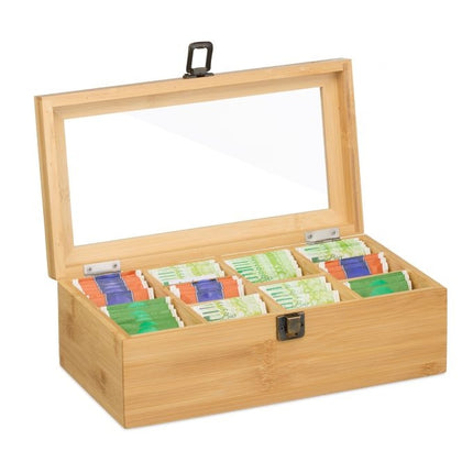 Tea box with 10 compartments