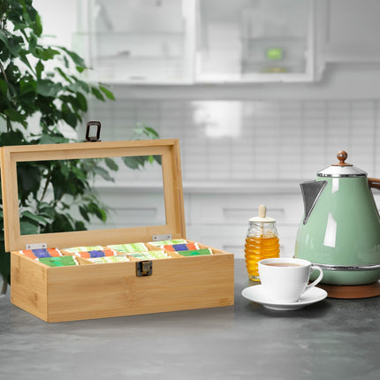 Tea box with 10 compartments