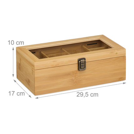 Tea box with 10 compartments