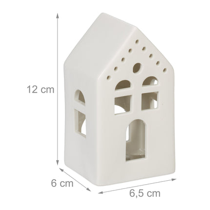 Tea house in white ceramic